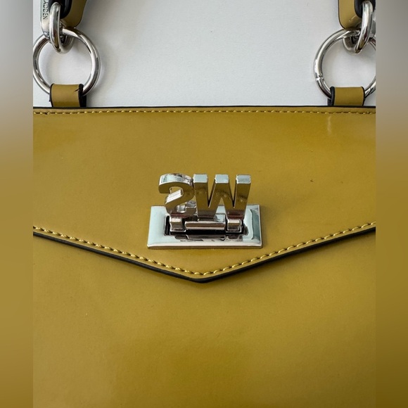Steve Madden Yellow Mini Bag with Top Handle and Detachable Chain Strap - Picture 3 of 16